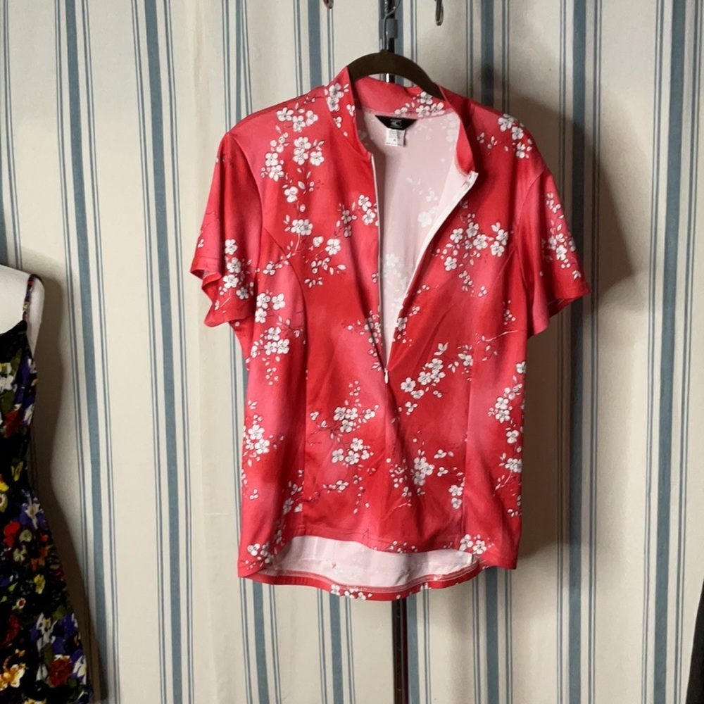 Canari apple blossom bike shirt Canari Women’s Large Cycling Jersey Floral Print